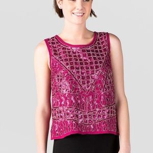 Francescas Hot Pink Harper Tank